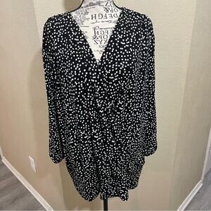 Talbots polka dot top size 2X‎